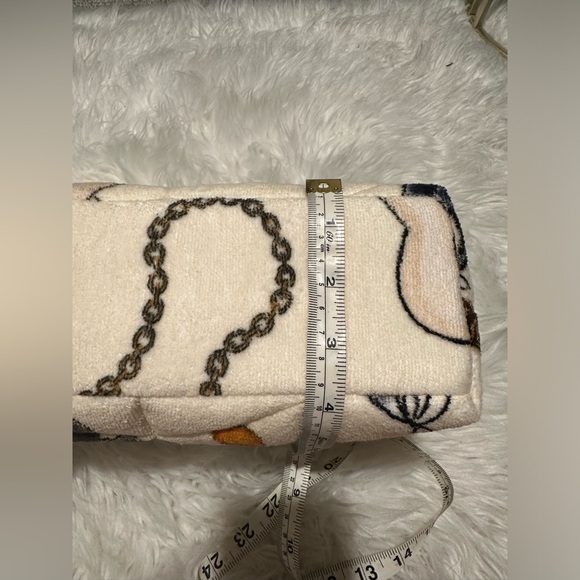 NWT SAINT LAURENT Loulou Puffer Shoulder Bag Quilted Printed Terry Cloth Small - Picture 15 of 16